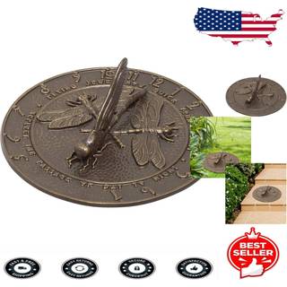 Whitehall Drageflue Solur, Fransk Bronze – Aluminium Udendørs Have-Solur, Fremstillet i USA