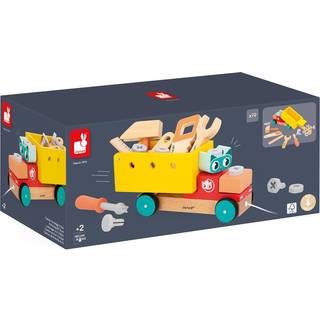 Janod Brico'Kids Pull Along DIY Lastbil 14 Dele