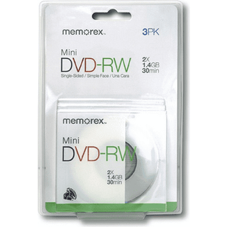Memorex 30 min./1.4 GB Mini DVD-RW (3-pack)