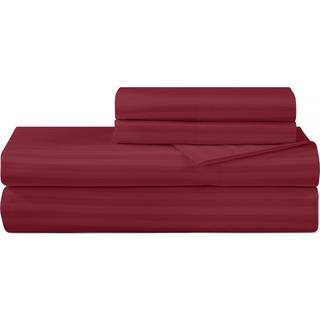 Royale senget?j 300 tr?dantal 100 % lang h?ftet k?mmet bomuldstrykt lagens?t - 3 stykker enkeltsengelagen - 1 monteret lagen 1 fladt lagen 1 pude