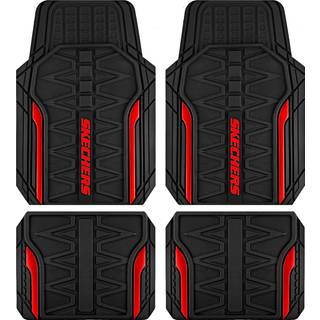 Skechers bil gulvm?tter tunge gummi bilm?tter fuldt s?t alle vejrgulvm?tter vandt?t trim til at passe universal gulvforing bil tilbeh?r bil gulvm