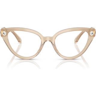 Swarovski SK2028F Asian Fit 1066 53 Briller Kvinder Brun - Transparent Milky Beige Brown - 53mm