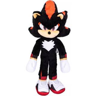 Sonic 3 The Hedgehog The Film - Official Sega Licensed Deluxe Shadow Soft Toy - 33 cm - Mjuka - Realistiska detaljer - Sparkande ögon - Children'
