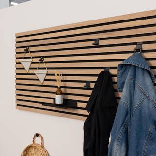Knagpanel Eg Hvidolie - Flere størrelser (Størrelse: 80 cm.)