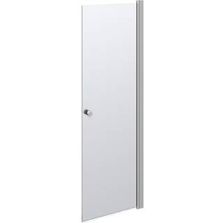 Scanbad Match A svingdør, B67-69 cm, H200 cm, satin/klart glas
