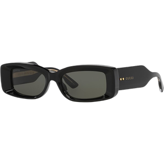 Gucci Kvinde GG1528S 001 Solbriller Acetat Sort Grå Firkantet