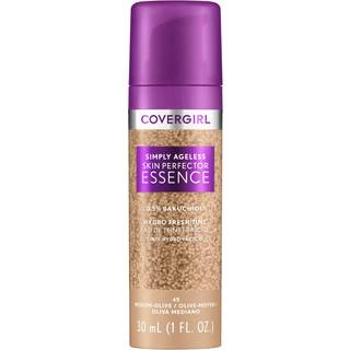 CoverGirl Simply Ageless 45 Medium-Olive Liquid Foundation Lightweight Foundation Skincare Makeup Hybrid Vegan Formula Healthy Glow Foundation ti