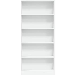 Bogreol 60X24X Konstrueret Træ Hvid - 80 cm / 176 cm