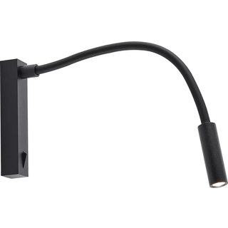 Molto Luce Arok LED-væglampe, sort, aluminium, fremspring 49 cm