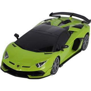 Lamborghini Aventador Fjernstyret bil med lys - neongrøn 31 cm