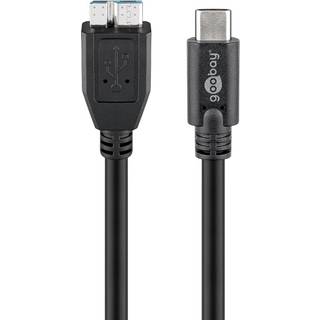 Goobay USB-C til Micro-B 3.0 kabel, sort