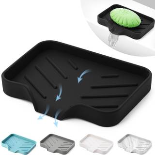 Sort silikone s?be sk?l bakke selv dr?ning s?be holder til bar s?be silikone s?be bakke med dr?ning s?be retter til bar s?be s?be bar indehaver o