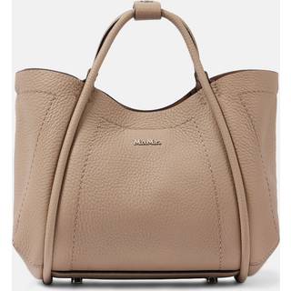 Max Mara Marin Mini leather tote bag - brown - One Size