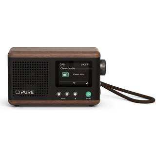 Pure Classic Mini bærbar digitalradio (kaffesort/valnød)