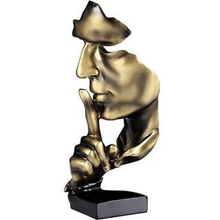 Aboxoo t?nker statue tavshed er guld abstrakt kunst figur moderne hjem harpiks skulpturer dekorative genstande klaver desktop indretning til krea