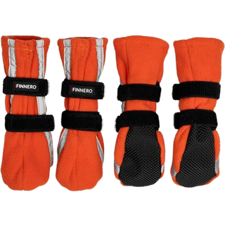 Hundesko FinNero HALLA Refleks Orange XS (4-pak)