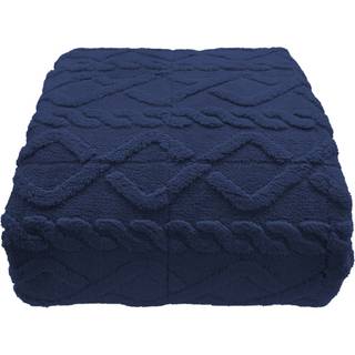 Vægttæppe - 130x170 cm - 3 kg - Blødt og vamset - Mørkeblåt tyngdetæppe fra Nordstrand Home