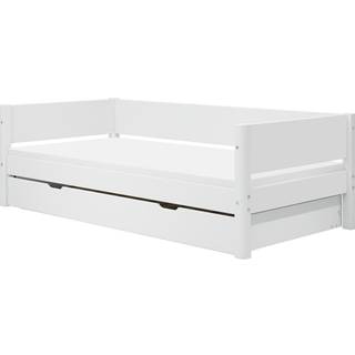 Enkeltseng Med Udtræksseng, 90x200 Cm, Hvid