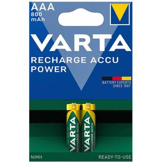 Varta Genopladelig Ni-Mh AAA batteri - 800 mAh - 2 stk.