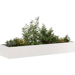 plantekasse 280x80x40 cm rustfrit stål