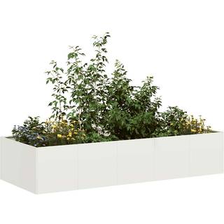 plantekasse 200x80x40 cm stål hvid