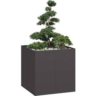 plantekasse 80x80x80 cm stål sort