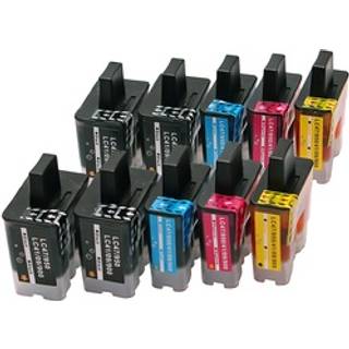 Kompatibelt sæt 10x printerpatron til Brother LC900 DCP105C DCP110C DCP110 DCP115C DCP116C DCP117C D