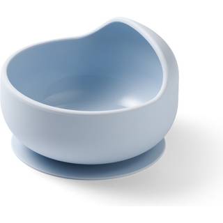 BabyOno Siilicone Plate 6m+ silikoneskål med sugekop 6 m+ Blue 1 stk. - 1 stk.