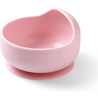 BabyOno Siilicone Plate 6m+ silikoneskål med sugekop 6 m+ Pink 1 stk. - 1 stk.