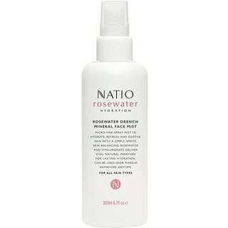Rosewater Drench Mineral Face Mist fra Natio til kvinder - 6,7 oz Mist