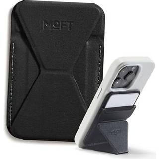 Moft Magnetic Wallet Stand kompatibel med iPhone 16/15/14/13/12 Series Angle Justering & MagSafe Kompatible Movas Telefonstand Jet Black