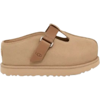 UGGtil kvinder. 1167550 Goldenstar Hi Clog beige træsko i læder (39), Fast, Velcro, Casual