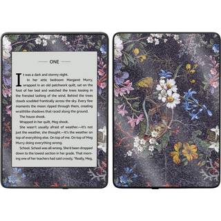 Mightyskins blanke glitterhud til Kindle Paperwhite 2018 Vandtæt model - Midnight Blossom | Beskyttende holdbar højglans glitter finish | Let at