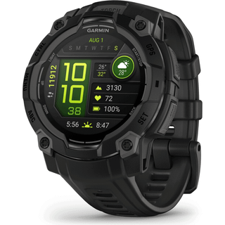 Garmin Instinct 3 45 mm smartwatch, AMOLED, sort/koksgrå ➞ På lager - klar til levering