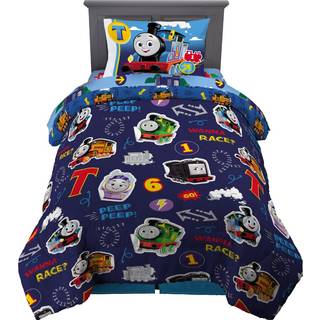 Franco Thomas & Friends Kids Bedding Super Soft Comforter and Sheet Set med Sham 5 Piece Twin St?rrelse (officielt licenseret produkt)