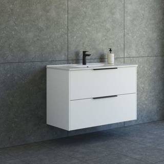 Dansani Mido møbelpakke 101 cm 2 sk, vask, glat, hvid