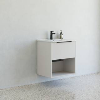 Dansani Mido+ Classic møbelsæt 61cm med skuffe og hylde, Mat sand