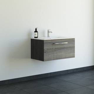 Dansani Mido+ møbelsæt 81cm m/Amber vask og 1 skuffe, Pine grey
