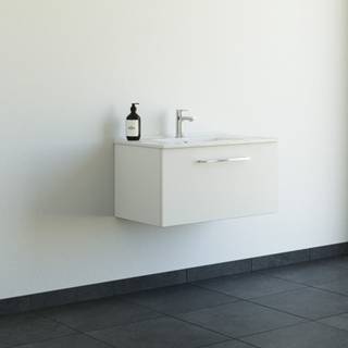 Dansani Mido+ møbelsæt 81cm m/Amber vask og 1 skuffe, Mat hvid