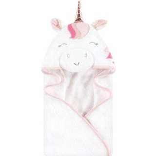 Hudson Baby Unisex Baby Bomuld Dyreansigt H?tteh?ndkl?de Rose Unicorn One Size