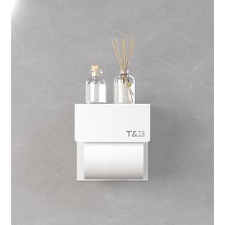 T&B toiletrulleholder - mat hvid