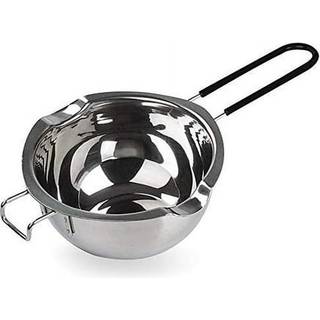 600 ml rustfrit stål dobbeltkedelpotte med varmebestandigt håndtag til smeltende chokoladesmørlys og sæbefremstilling