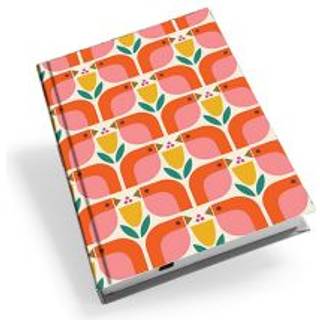 Customworks Notebook A5 Birds & Tulips - Notesbog