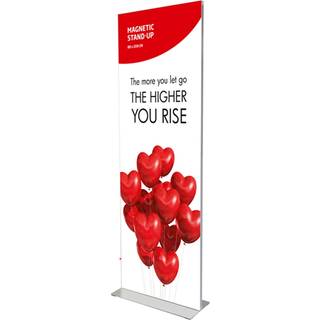 Bannerstander magnetisk Stand-up dobbeltsidet 80x200cm
