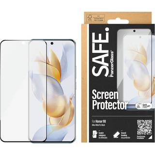 Honor 90 Safe By PanzerGlass® Ultra-Wide Fit Skærmbeskyttelsesglas - Case Friendly - Gold Strength - Gennemsigtig / Sort Kant