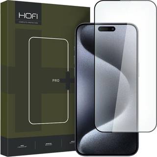 iPhone 15 Pro Max Hofi Glass Pro+ Skærmbeskyttelsesglas - Case Friendly - Sort Kant