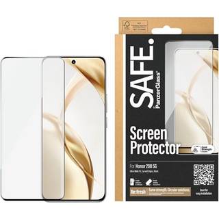 Honor 200 Safe By PanzerGlass® Ultra-Wide Fit Skærmbeskyttelsesglas - Case Friendly - Gold Strength - Gennemsigtig / Sort Kant
