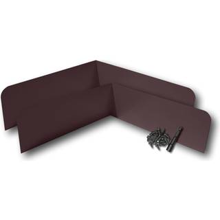 Eagle 1 Rain Gutter Valley Splash Guards lige eller b?jet (2 pr. Ordre) inkluderer skruer og 1/4 """" Bit Driver (klassisk Bent Royal Brown)