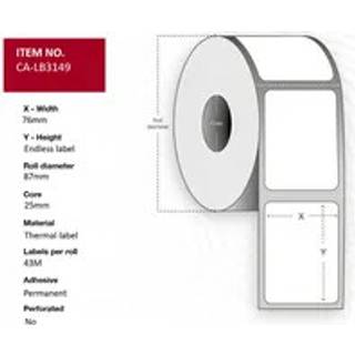 CAPTURE Label 76mm x contentious, 43M