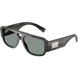 Dolce & Gabbana DG4482F Asian Fit 3440/1 57 Solbriller Mænd Grå - Pattern Striped Dark Grey - 57mm
